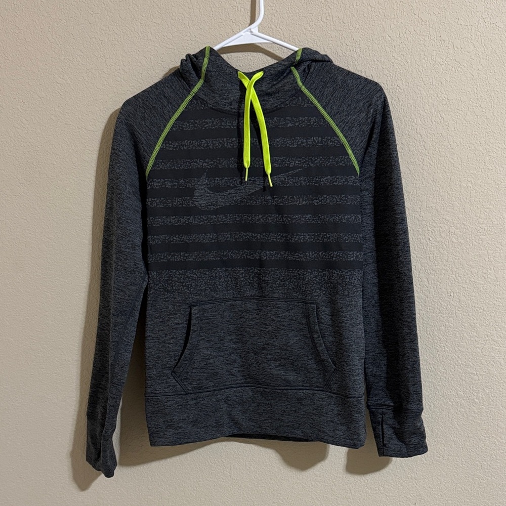 Nike Women’s Charcoal Hoodie with Lime Details